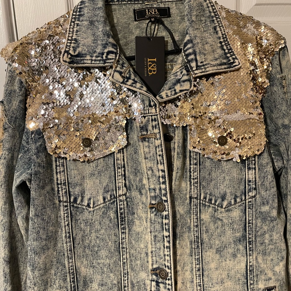 COPY - Jean jacket bling bling bling womens